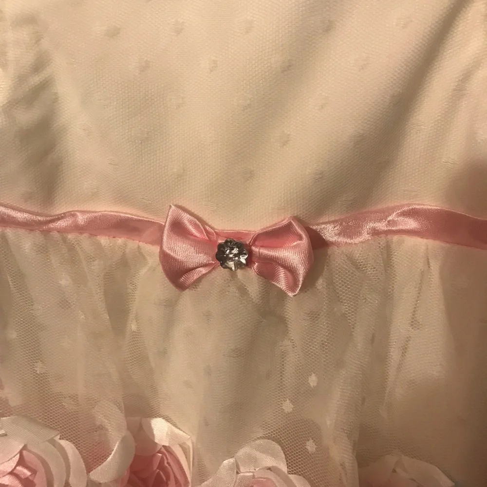 Nannette Baby Ivory Angle-Sleeve Romper 12 months